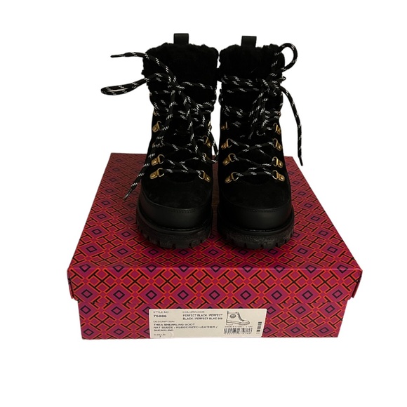 NWT Tory Burch Thea Lug Sole Boots in Original Box Size 7 - Picture 2 of 12